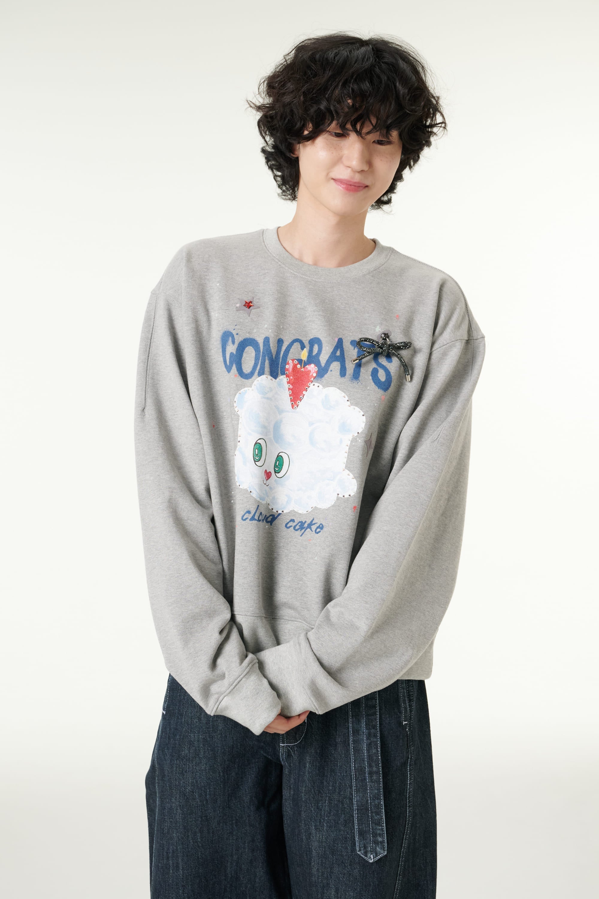 [CLOUD CAKE] Fashion Cloud Cake Print Sweatshirt Unisex