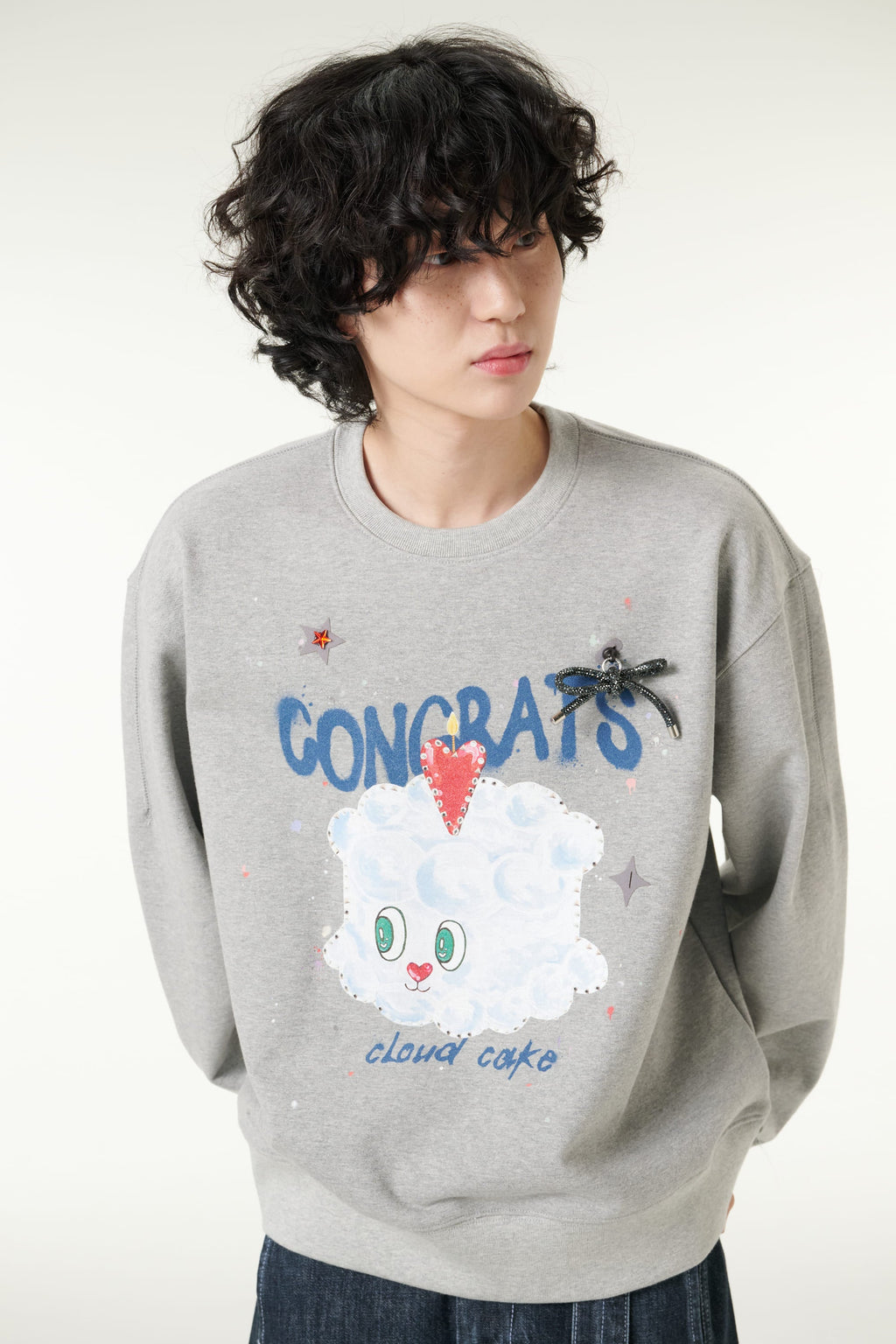 [CLOUD CAKE] Fashion Cloud Cake Print Sweatshirt Unisex