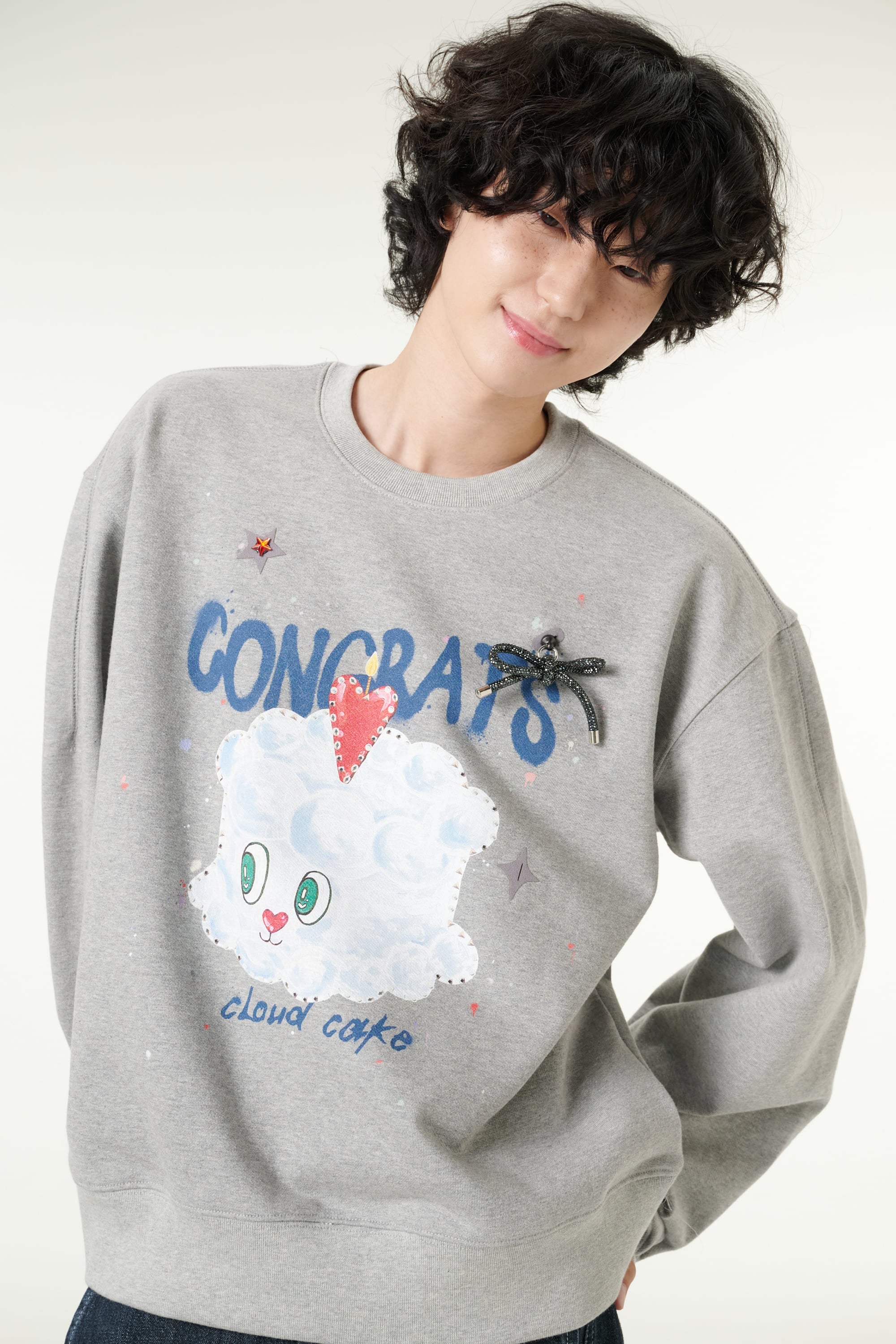 [CLOUD CAKE] Fashion Cloud Cake Print Sweatshirt Unisex