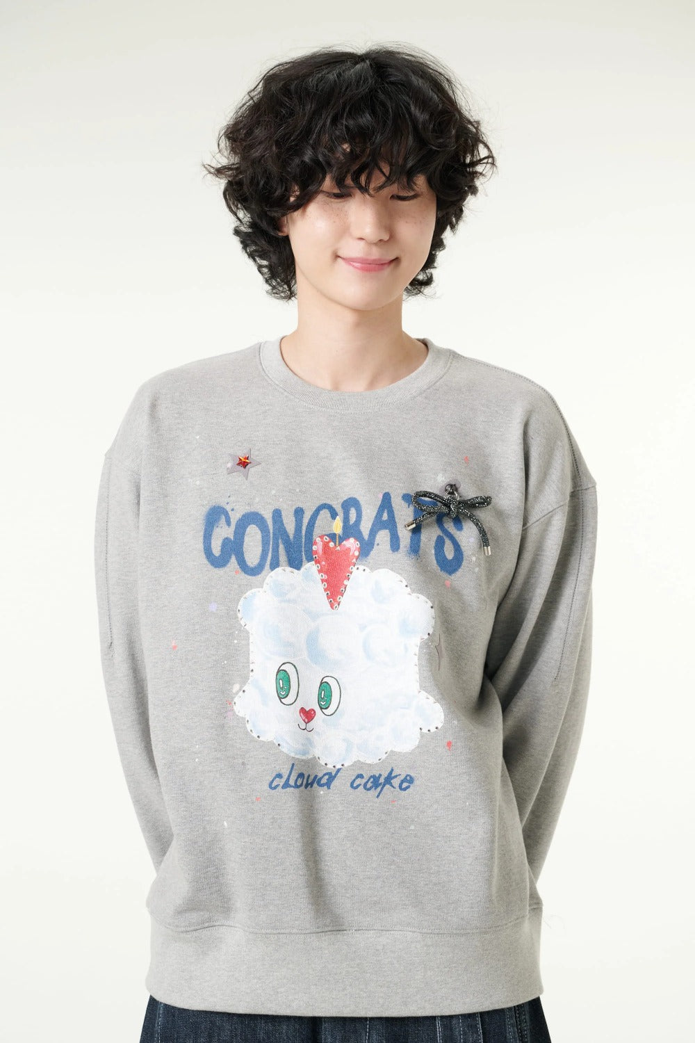[CLOUD CAKE] Fashion Cloud Cake Print Sweatshirt Unisex