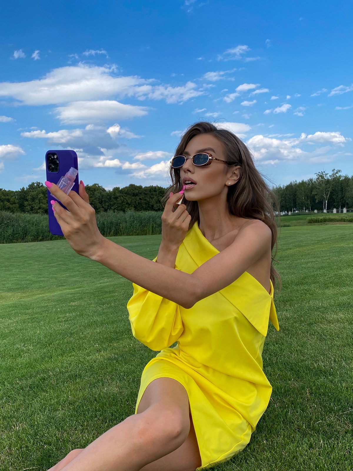 Sunlight Muse – Trendy Yellow, Black One-Shoulder Dress | Wedding Guest & Vacation Style - SHAWONÉ