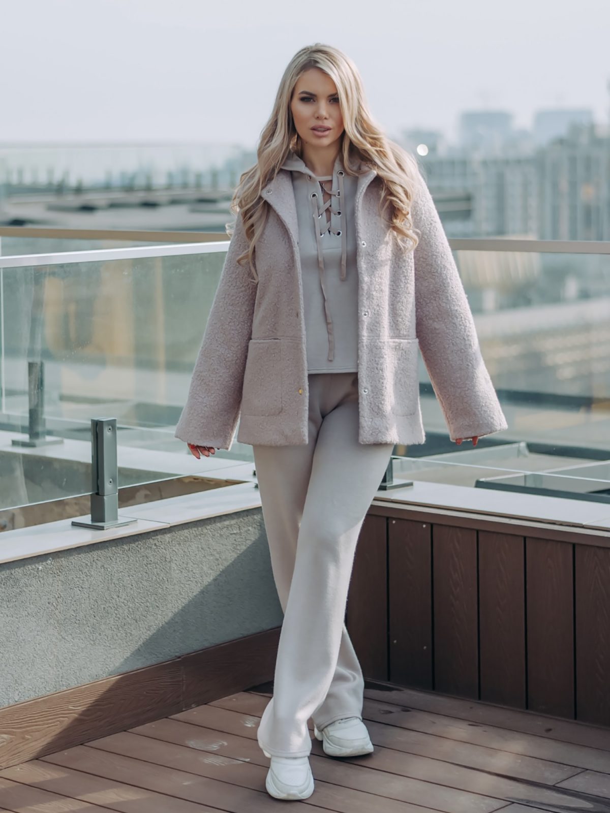 Oversized Warm Short Coat-5