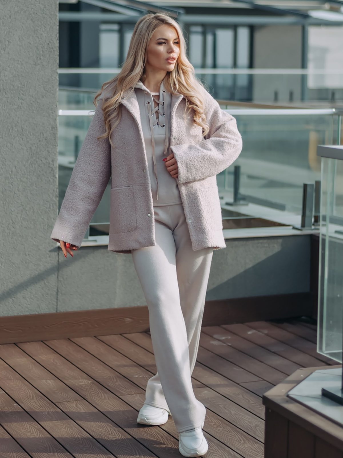 Oversized Warm Short Coat-0