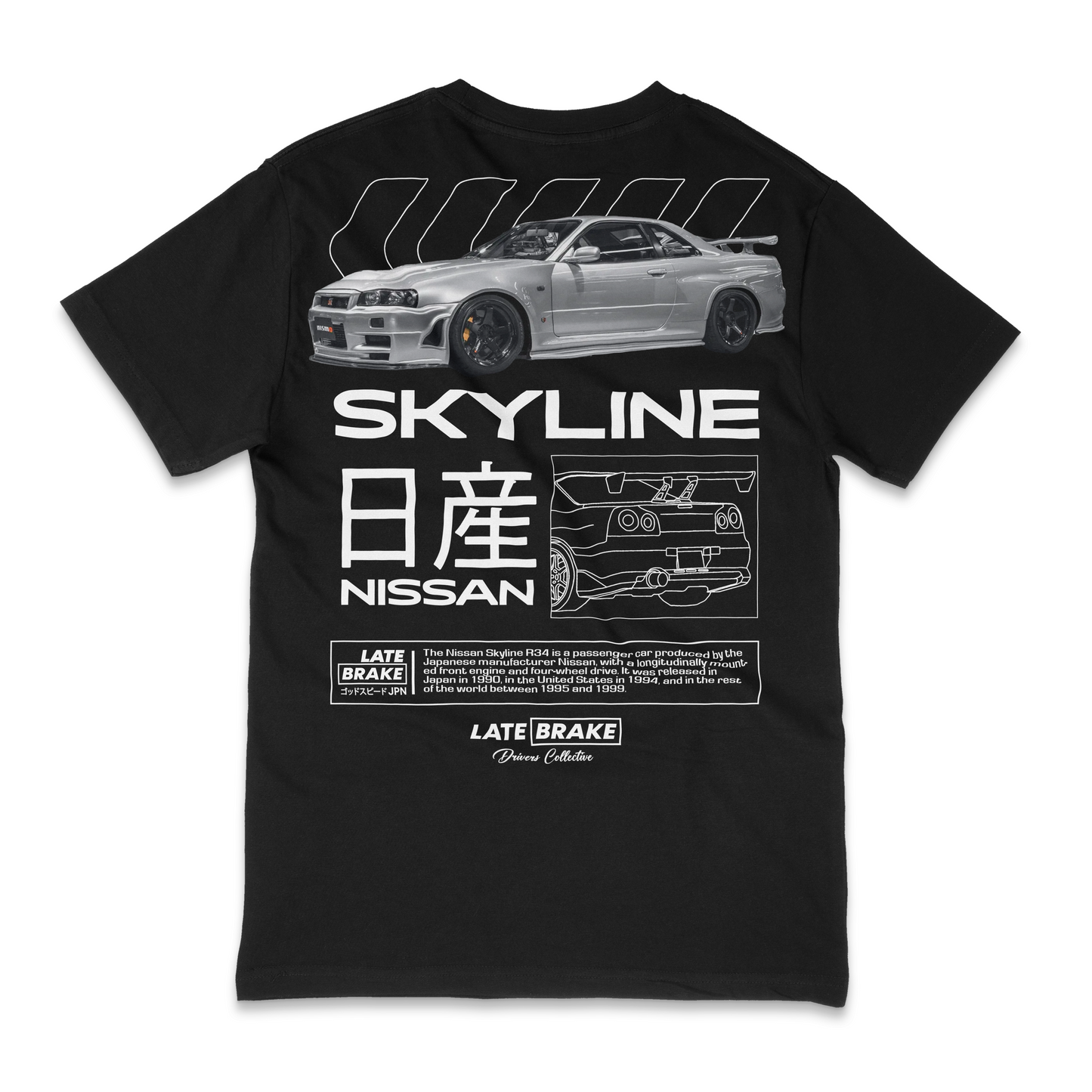 Skyline R34 Drivers Collective T-Shirt
