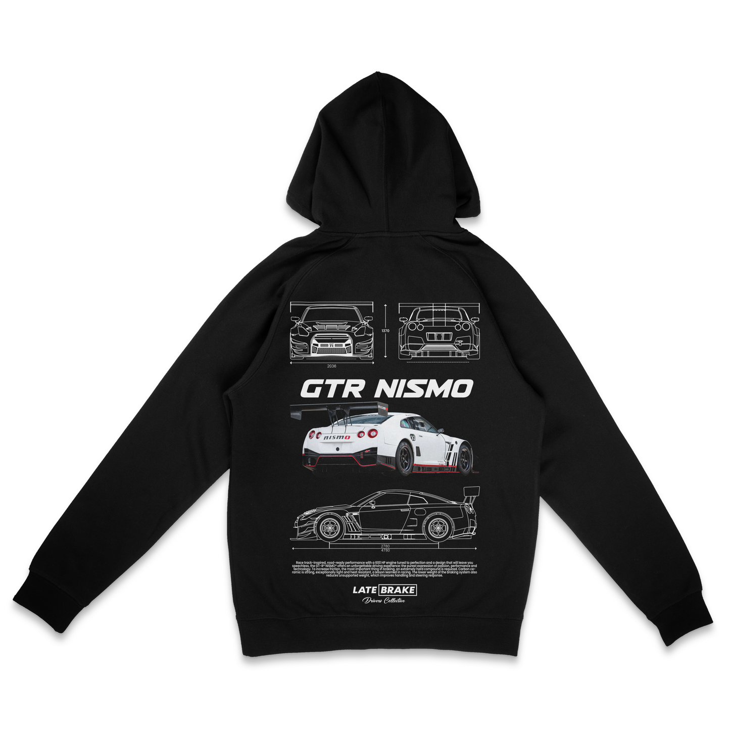 GTR Nismo (WHT) Drivers Collective Hoodie - SHAWONÉ