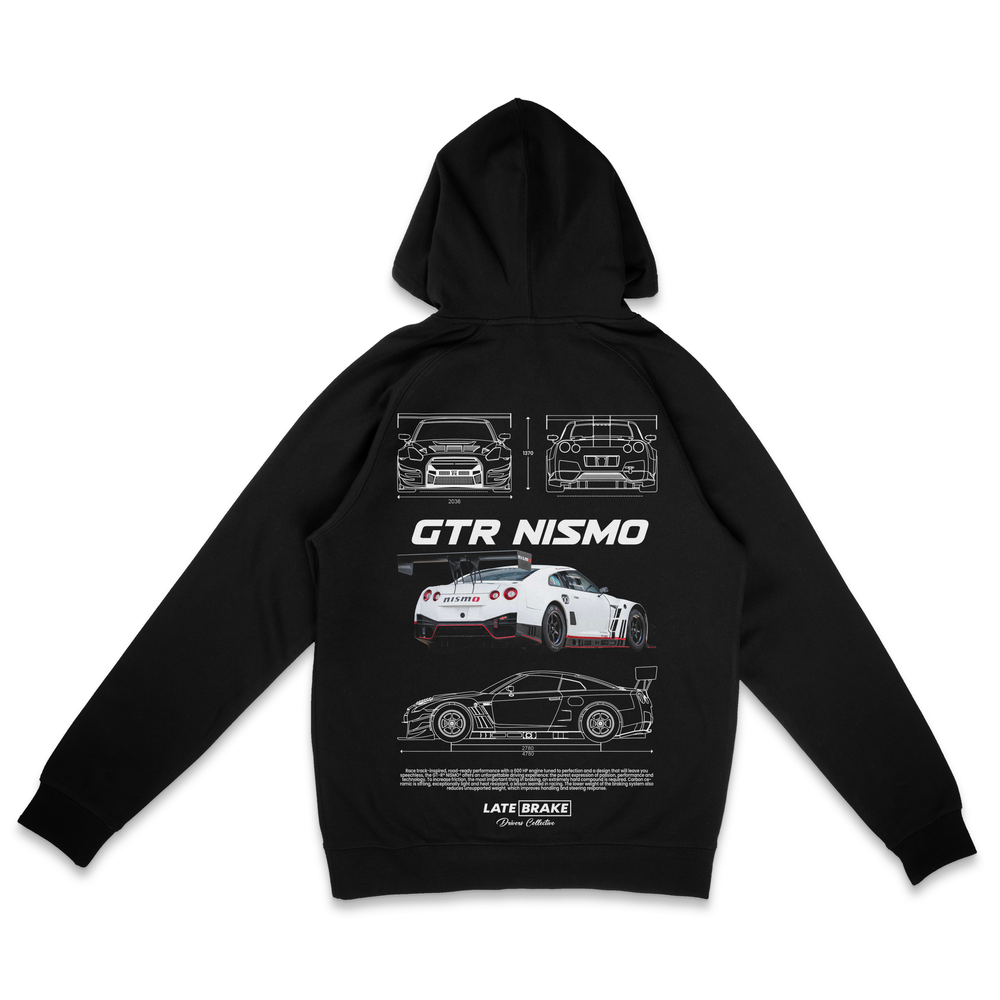 GTR Nismo (WHT) Drivers Collective Hoodie - SHAWONÉ