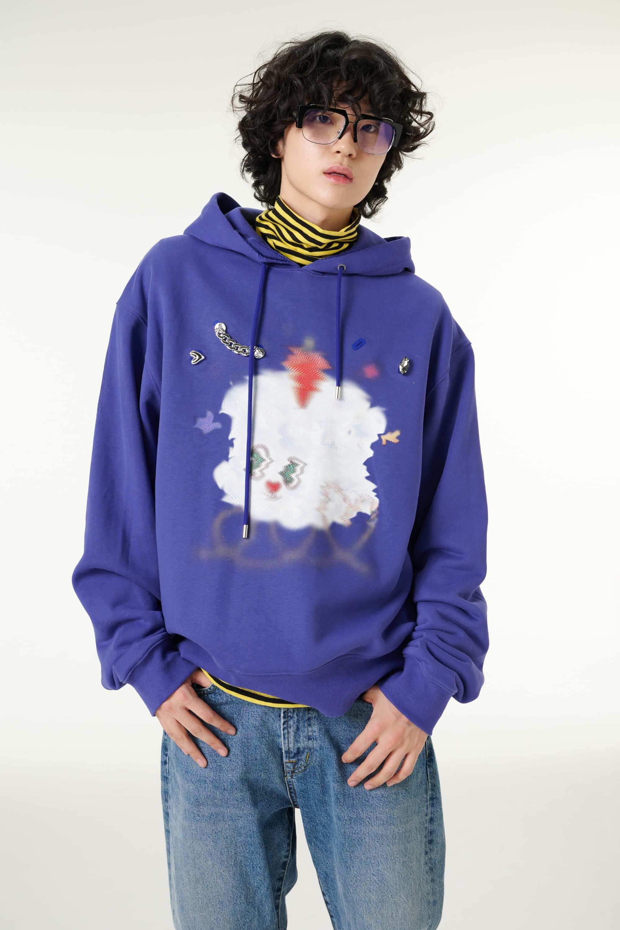 [CLOUD CAKE] Men's Fashion Cloud Cake Fluffy Hoodie